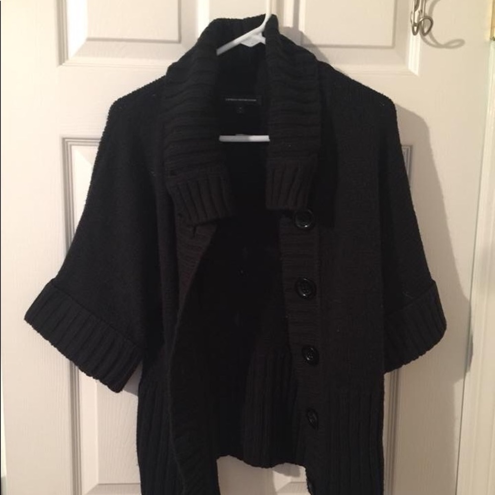 Black oversized , button down sweater